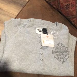 Harley Davidson long sleeve sequin top